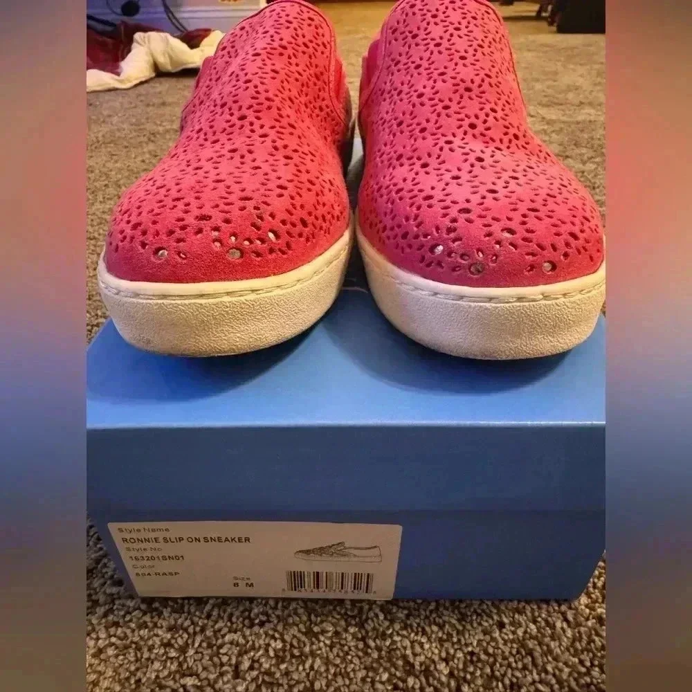 Jack Rogers sneakers Ronnie Slip on size 8 pink flowers